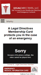 Mobile Screenshot of legaldirectives.com